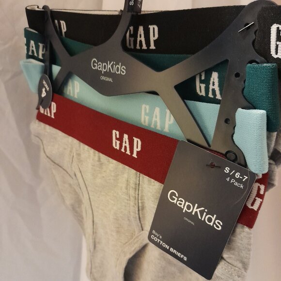 Gap Kids New With Tags Boys Underwear Pack of 4 Cotton Briefs Size Small 6/7 - Picture 4 of 4